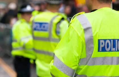 British police crowd control