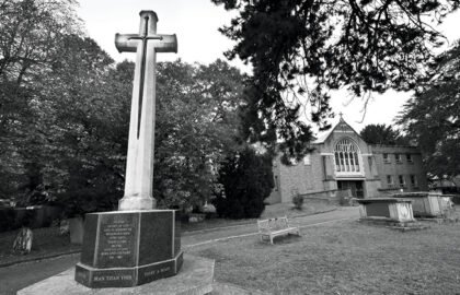 Woodford War Memorial outside St Mary’s Church